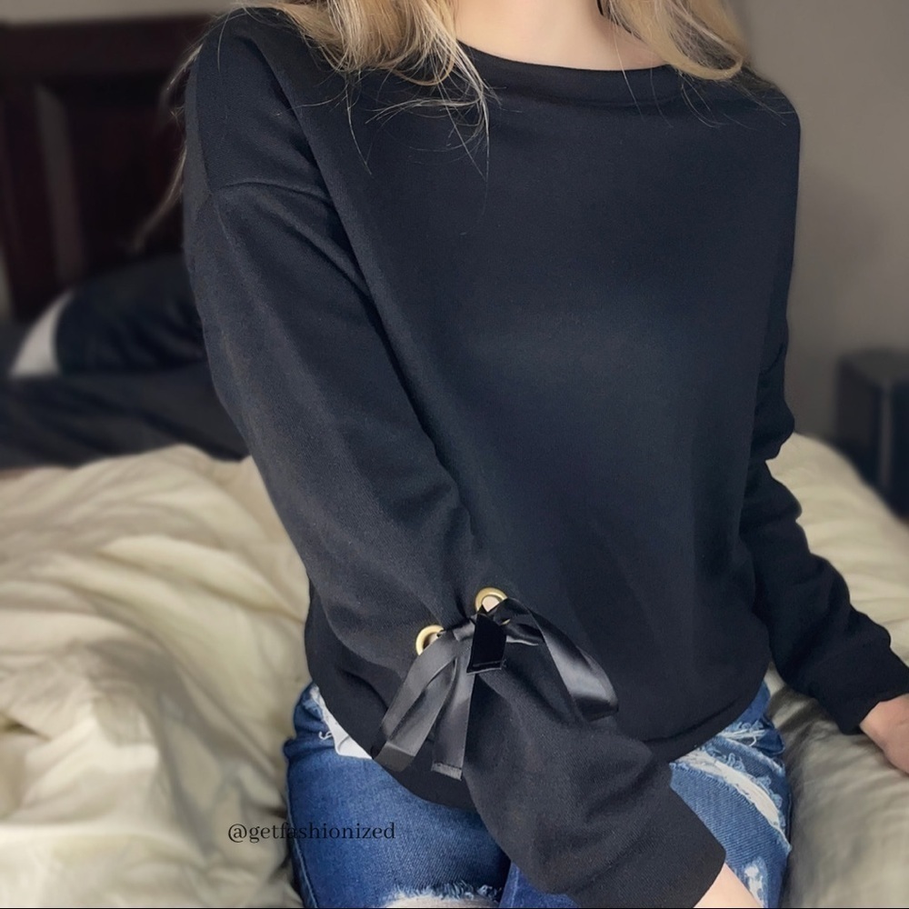 ✨new✨ Bow Crew Neck Sweatshirt